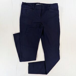 The Limited Skinny Fit Casual Work Dress Pants Navy Blue Womens 2 28x29